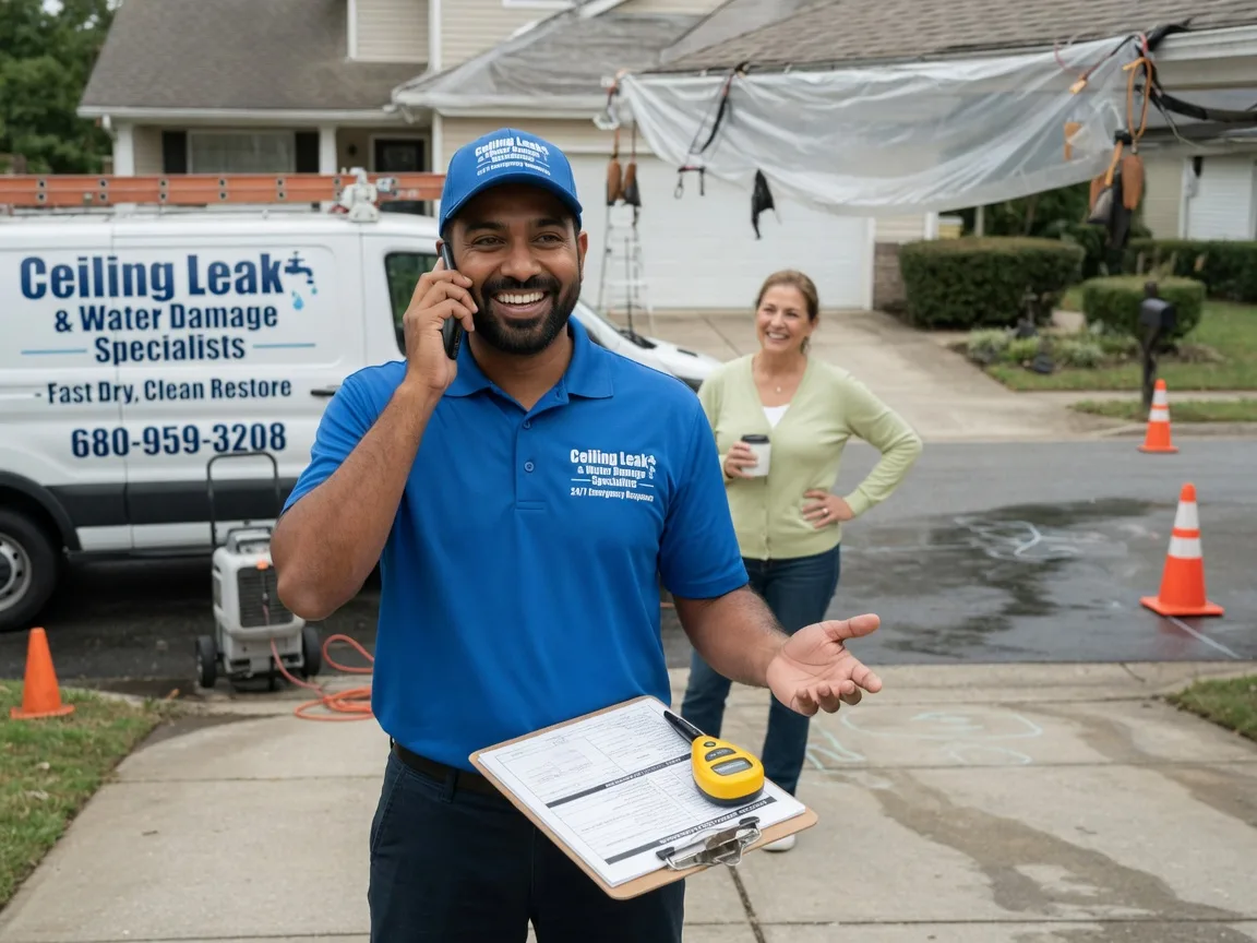 Ceiling Leak Cleanup Sandston, VA FAQs